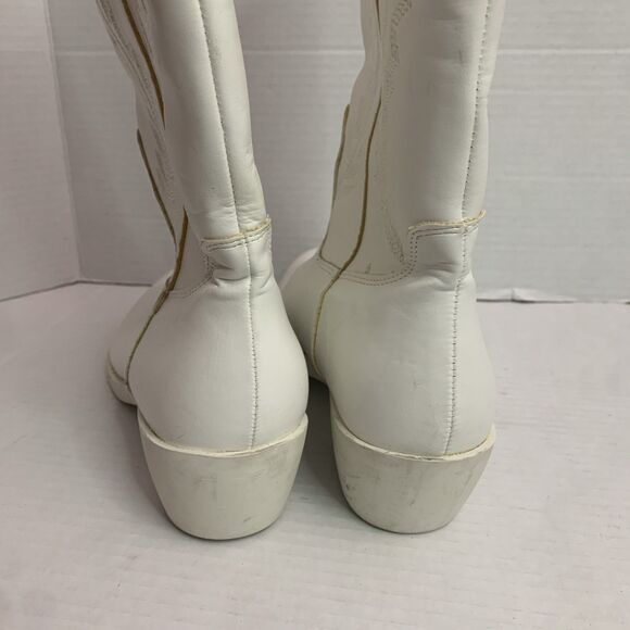 Woman’s Size 9. White Madden Girl Redford Boots Cowboy Western Festival Boho - Picture 4 of 7
